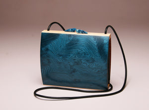 "Olearia" Medium Handbag - Dyed Blue Dubai