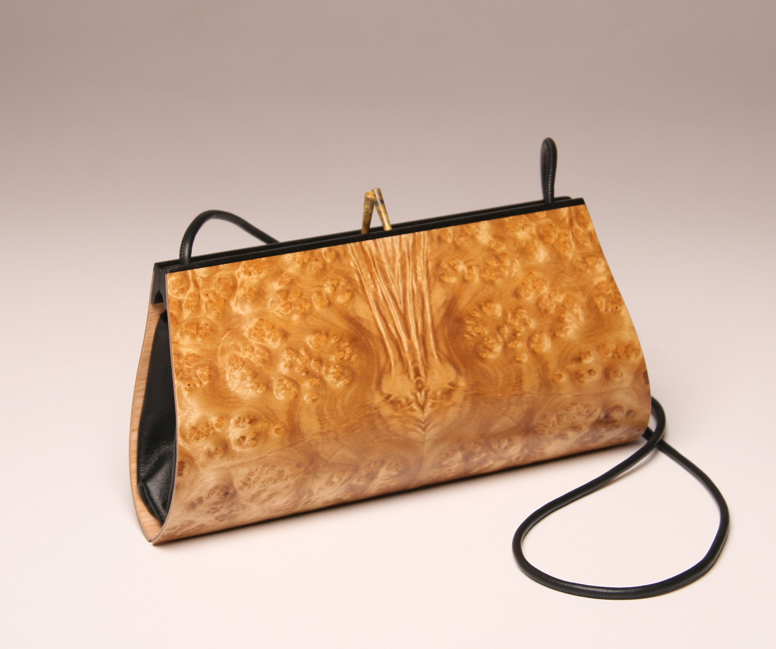 Petrea Medium Handbag - Book-Matched Laurel Burl