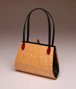 "Emilia" Medium Handbag-Double Strap-Birdseye Maple (Not Available)