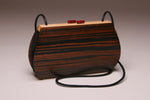 Load image into Gallery viewer, &quot;Linaria&quot; Medium Wood Handbag - Single Strap - Macassar Ebony

