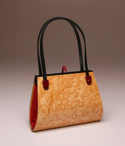 "Emilia" Medium Handbag-Double Strap-Birdseye Maple (Not Available)