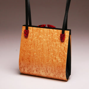 "Trillium" Medium Handbag-Double Strap - Birdseye Maple